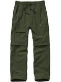 liyiyiyia Boy's Scout Pants Quick Dry Convertible Hiking Pants Outdoor Climbing Casual Trouser Kids Youth Gray Cargo Pants