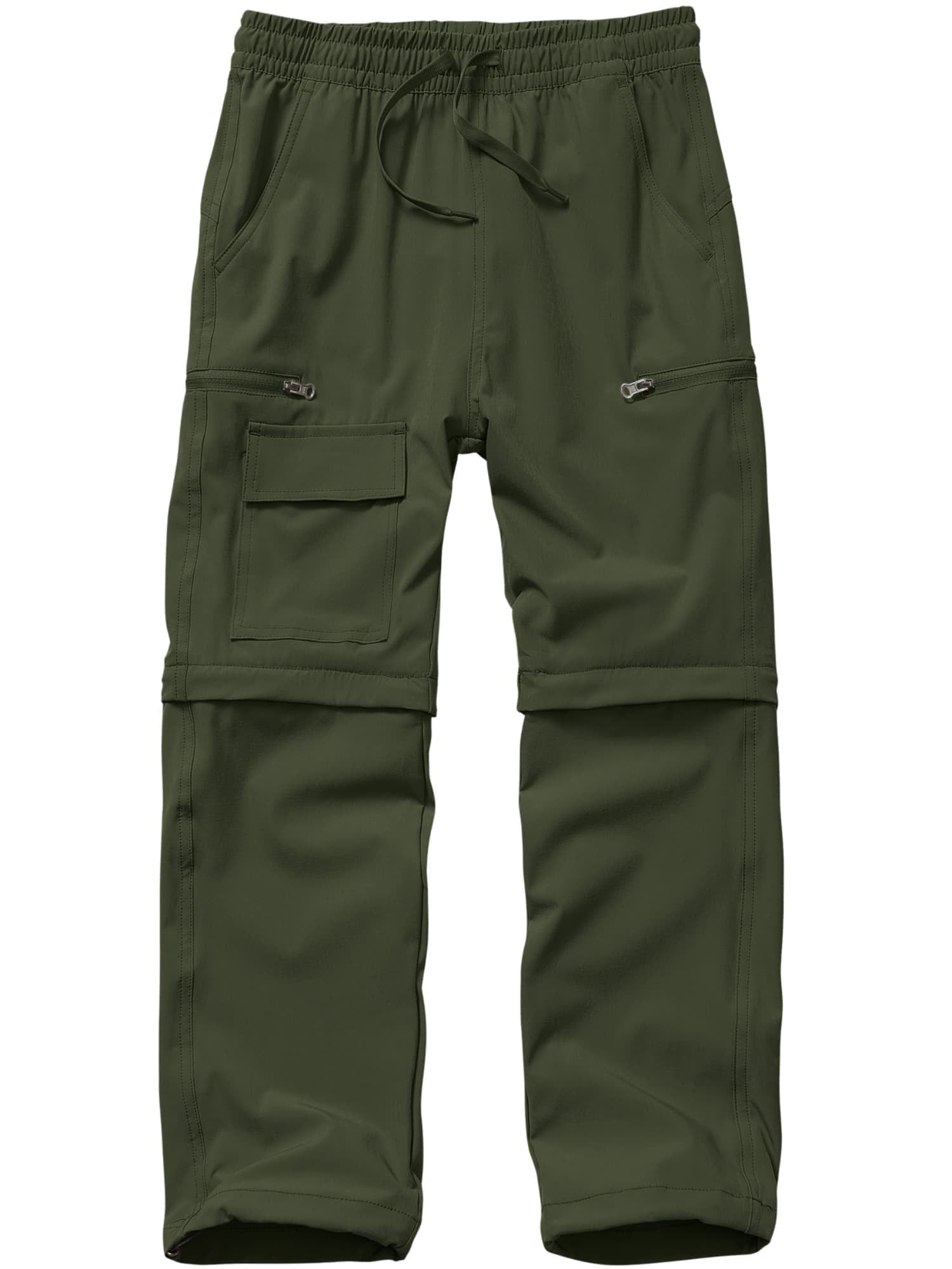 liyiyiyia Boy's Scout Pants Quick Dry Convertible Hiking Pants Outdoor Climbing Casual Trouser Kids Youth Gray Cargo Pants