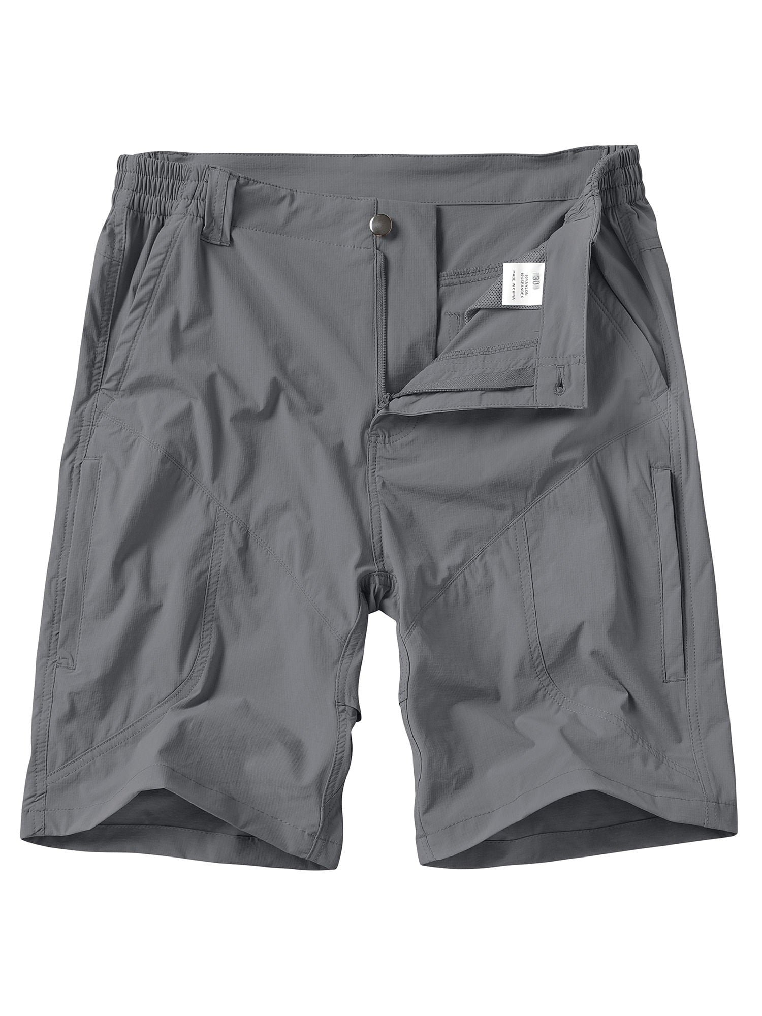 POENTAB Hiking Cargo Shorts for Men Outdoor Lightweight Quick Dry Water Resistant Casual Fishing Work Shorts with Pockets